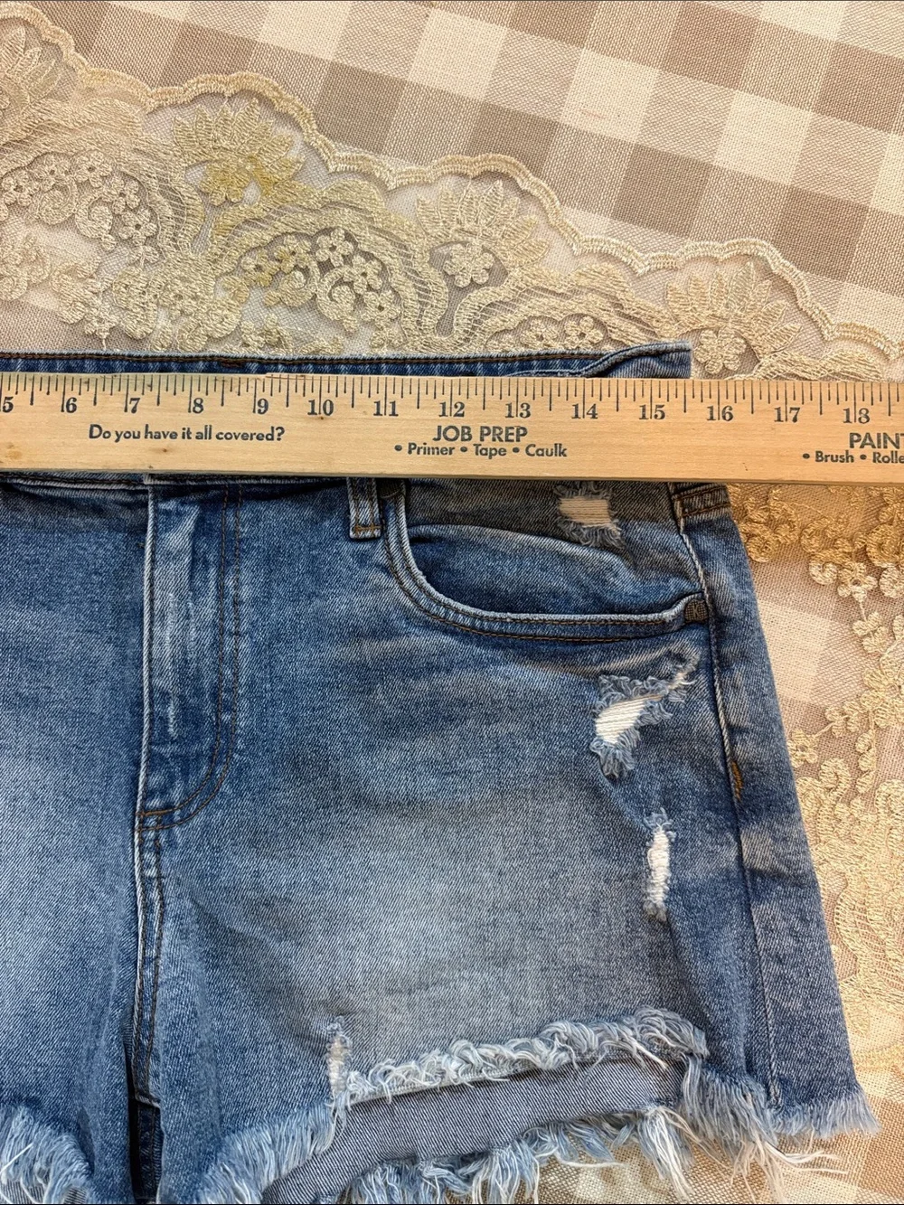 KUT From The Kloth Jane High Rise Distressed Denim Shorts | Size 4